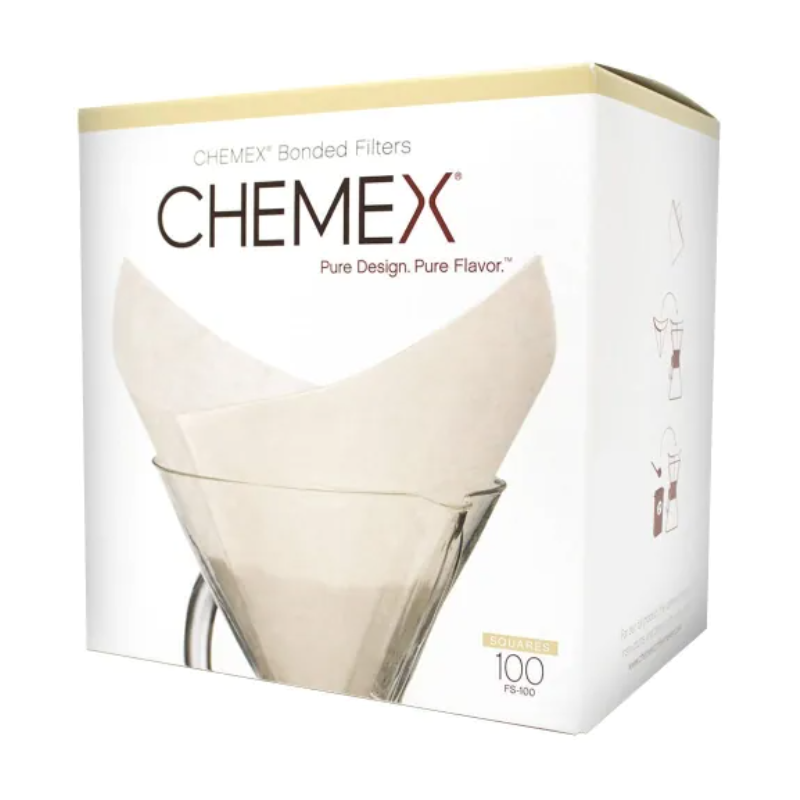 Filtres à café Chemex - FSU-100 Collé (plié) - 100 pièces