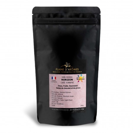 Café Rwanda HORIZON - torréfaction moyenne - 250g - Plaine d'Arômes