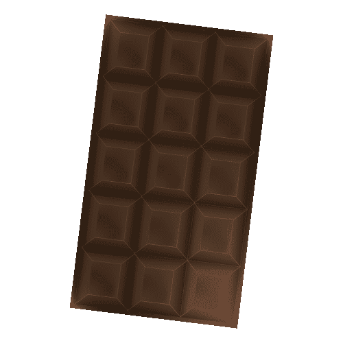 illustration tablette de chocolat noir