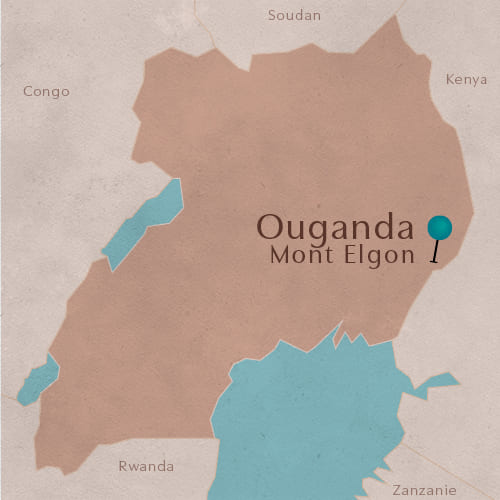 Carte du Ouganda,Mont Elgon - Plaine d'ArÃ´mes