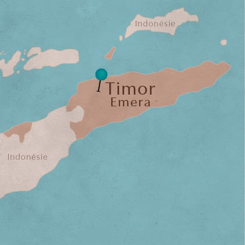 Carte Timor oriental - rÃ©gion Emera
